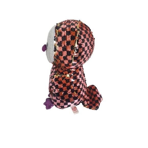 Ty Flippables Checks the Owl Sequin Plush Toy 10" Limited Edition - Picture 5 of 7